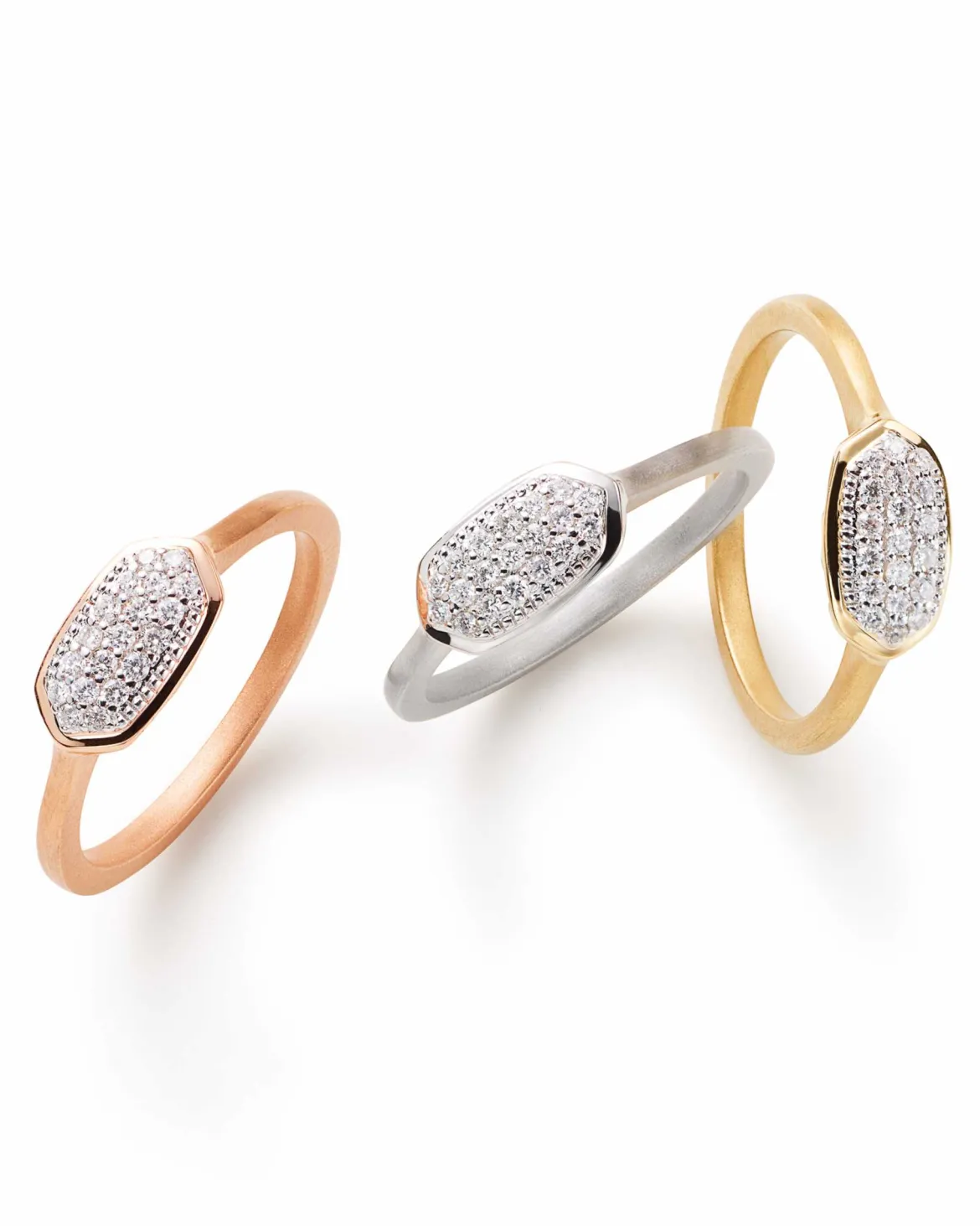 0.14 ct Isa Ring in Pave Diamond and 14k Yellow Gold