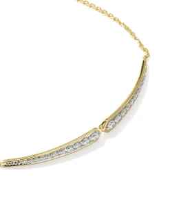 0.46 ct Lab Grown Diamond Adia 14k Yellow Gold Delicate Chain Bracelet