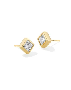 1.5 ct Lab Grown Diamond Michelle 14k Yellow Gold Stud Earrings