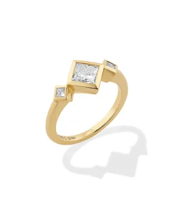 0.85 ct Lab Grown Diamond Michelle 14k Yellow Gold Band Ring