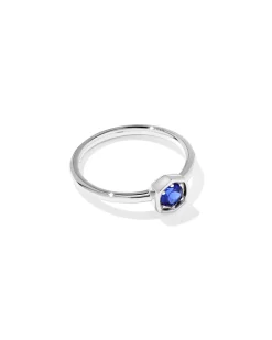 0.36 ct Lab Grown Gemstone Davie 14k White Gold Band Ring