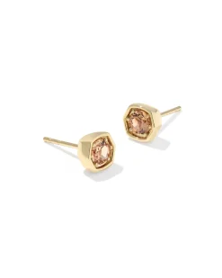 0.36 ct Lab Grown Gemstone 14k Yellow Gold Davie Studs