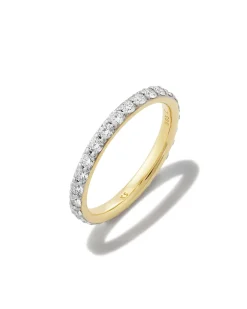 1 ct Lab Grown White Diamond Marilyn Band Ring in 14k Yellow Gold