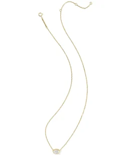 1 ct Lab Grown White Diamond Custom Elisa Pendant Necklace in 14k Yellow Gold