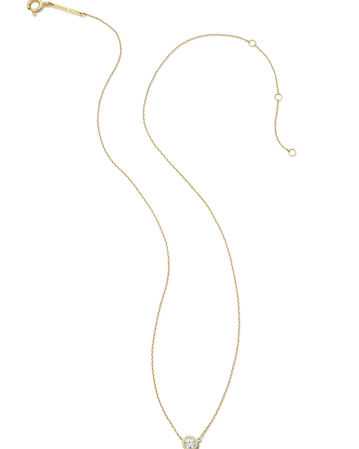 0.25 ct Lab Grown White Diamond Audrey Pendant Necklace in 14k Yellow Gold