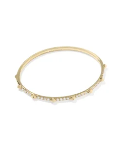 1 ct Lab Grown White Diamond Astrid 14k Yellow Gold Bangle