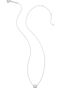 0.5 ct Lab Grown White Diamond Audrey Pendant Necklace in 14k White Gold