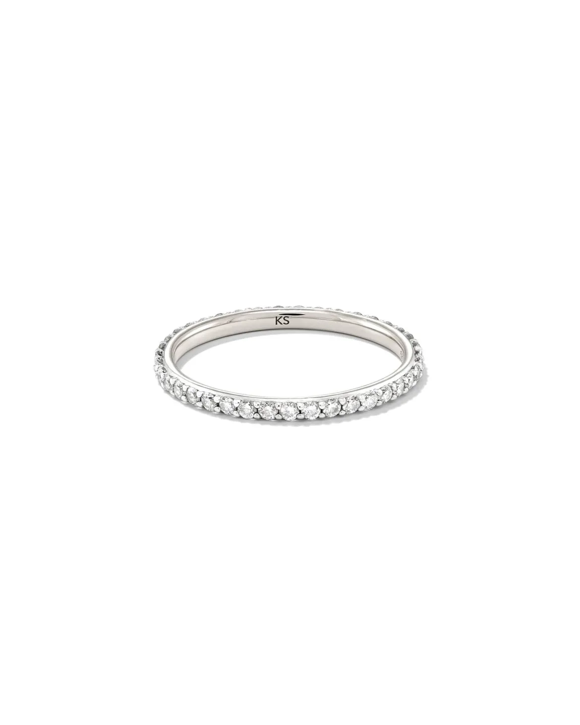 0.5 ct Marilyn 14k White Gold Full Eternity Band Ring in White Diamond