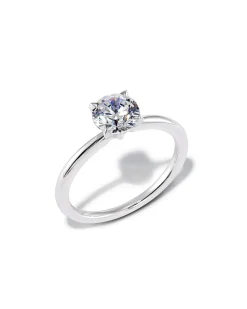 1.5 ct Round Solitaire Engagement Ring in 14k White Gold