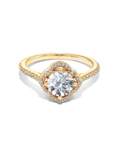 1 ct Signature Engagement Ring in 14k Yellow Gold