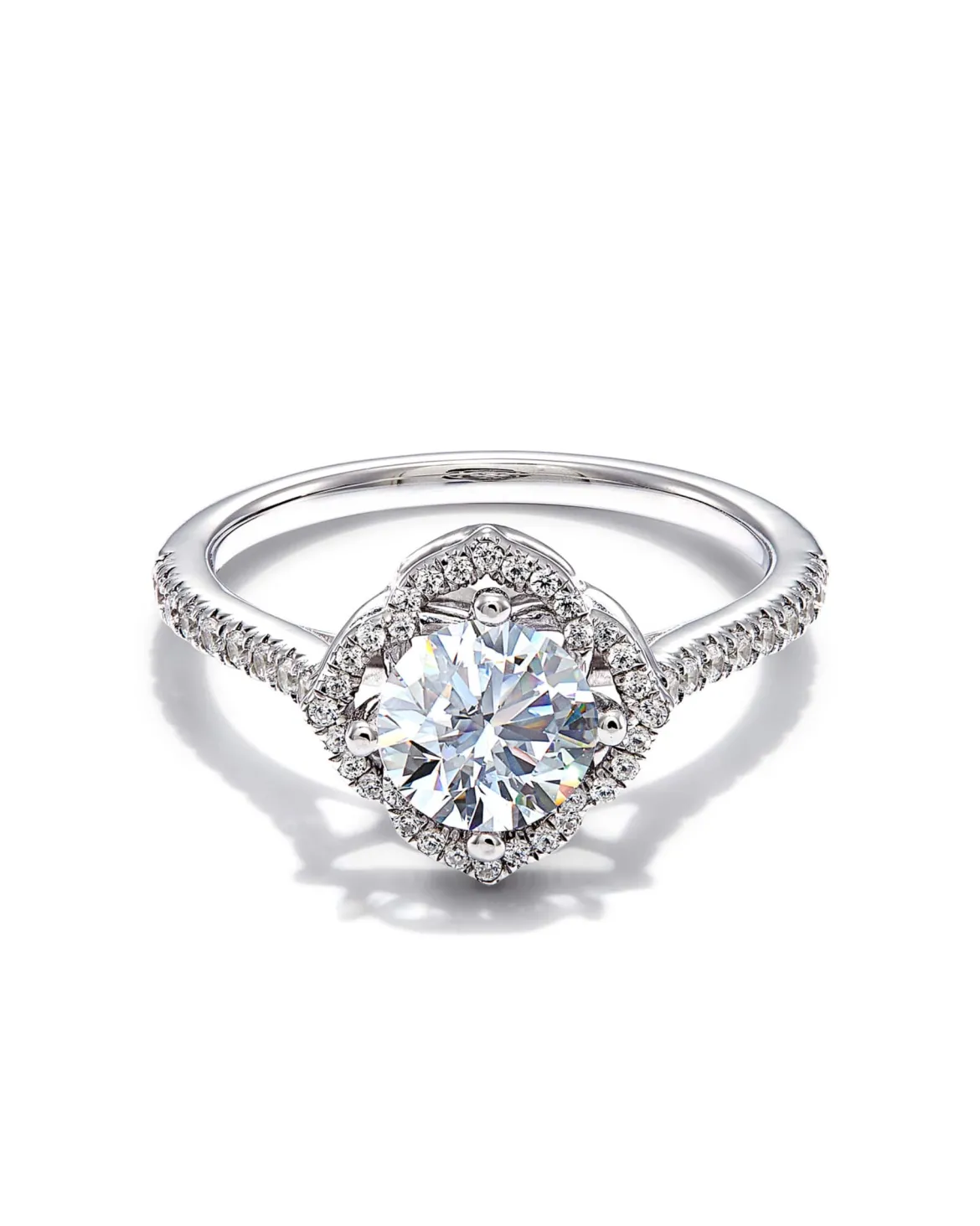 0.75 ct Signature Engagement Ring in 14k White Gold