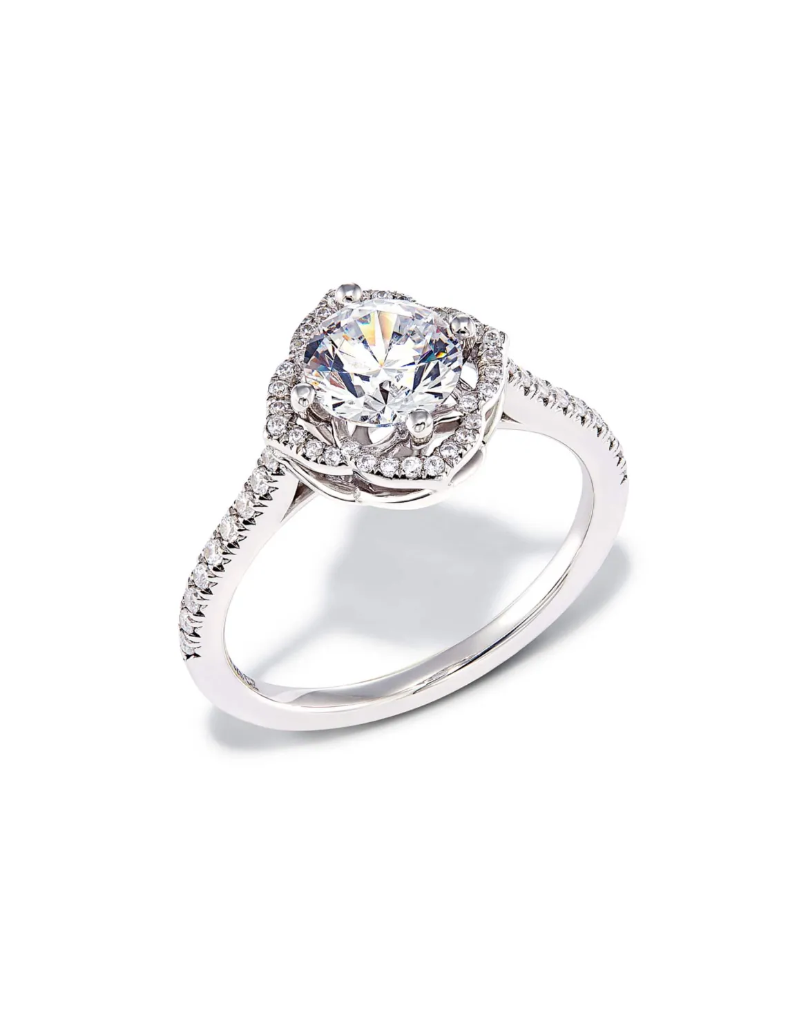 0.75 ct Signature Engagement Ring in 14k White Gold