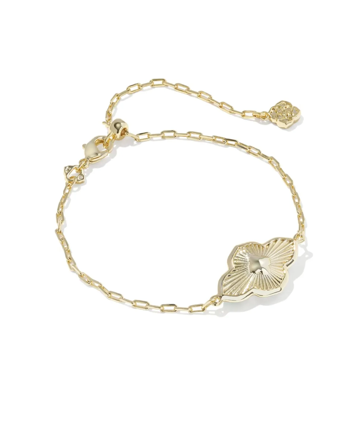 Abbie Medallion Gold Delicate Chain Bracelet