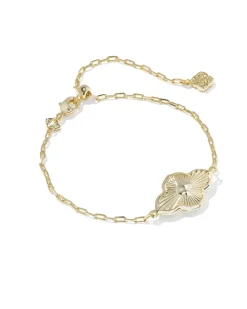 Abbie Medallion Gold Delicate Chain Bracelet