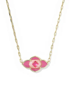 Abbie Medallion Gold Short Pendant Necklace