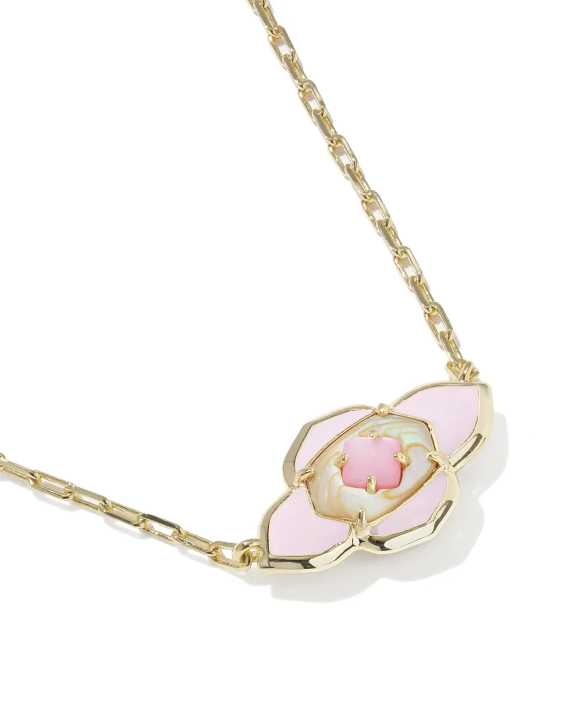 Abbie Medallion Gold Short Pendant Necklace