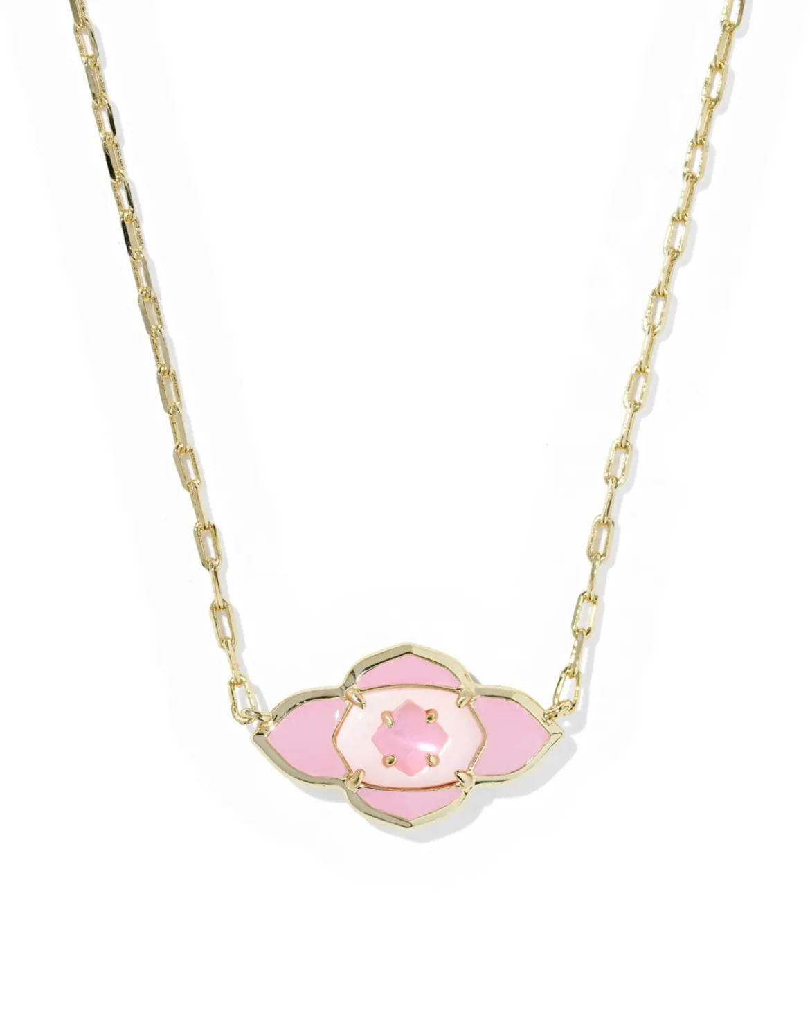 Abbie Medallion Gold Short Pendant Necklace