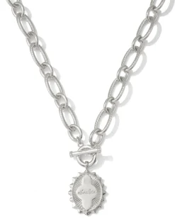 Abuelita Silver Link and Chain Necklace