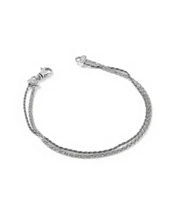Adia Oxidized Sterling Silver Link and Chain Bracelet