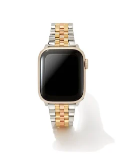 Alex 5 Link Watch Band in Tri Tone Stainless Steel