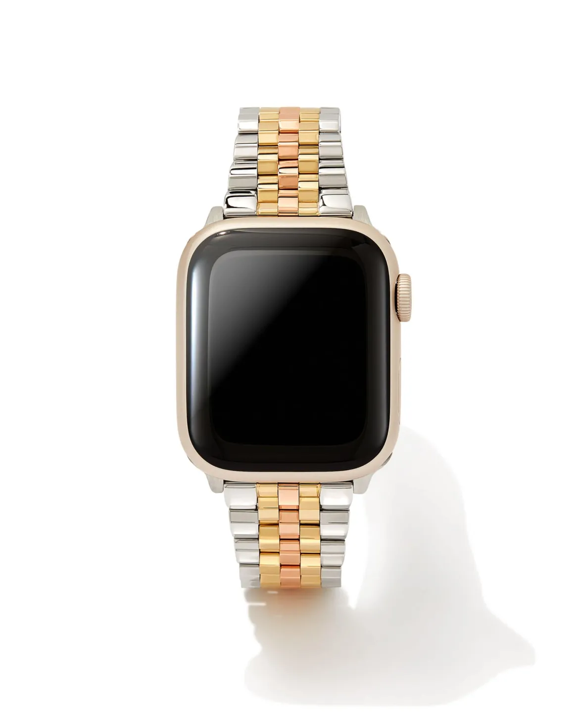 Alex 5 Link Watch Band in Tri Tone Stainless Steel