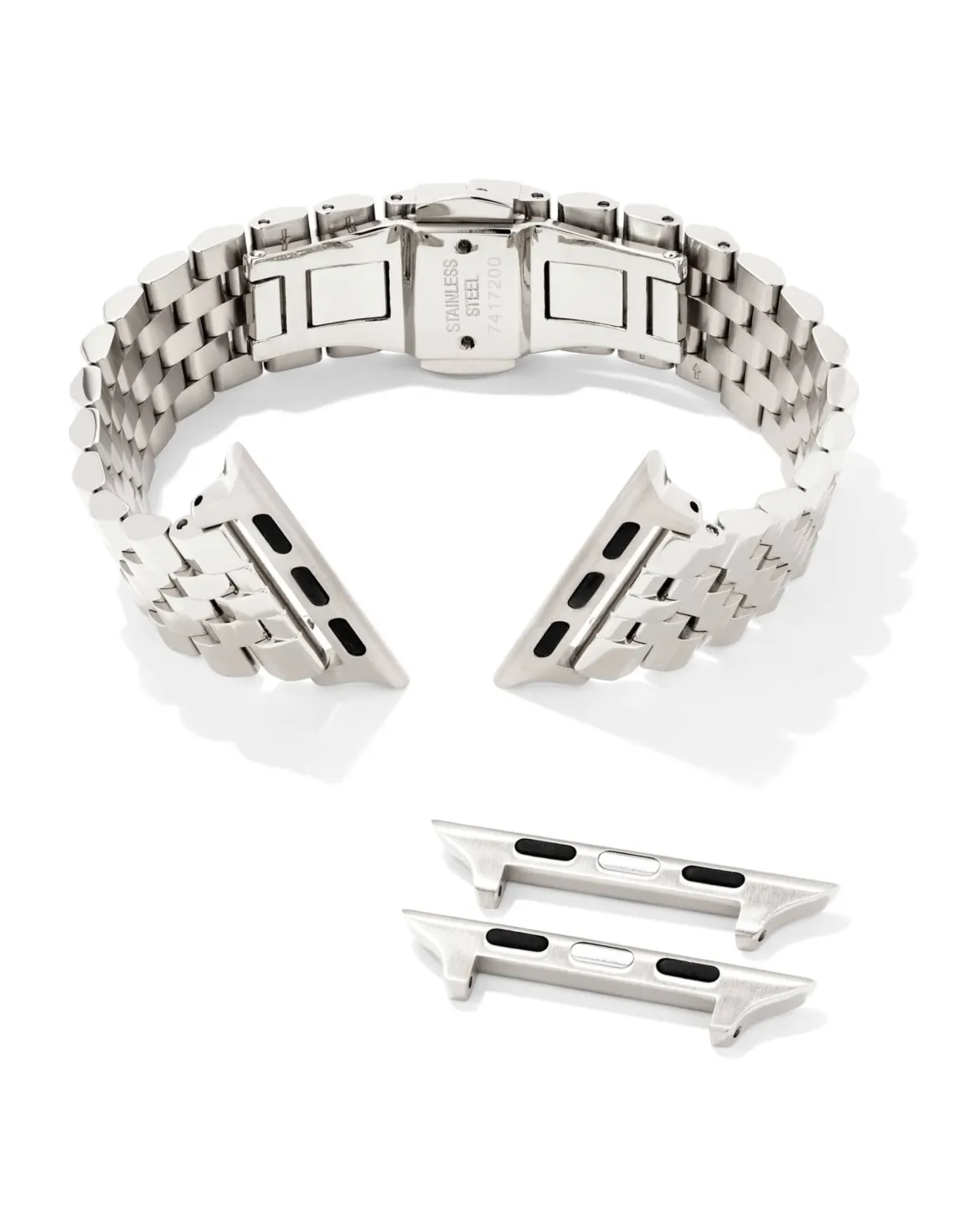 Alex 5 Link Watch Band in Silver Stainless Steel