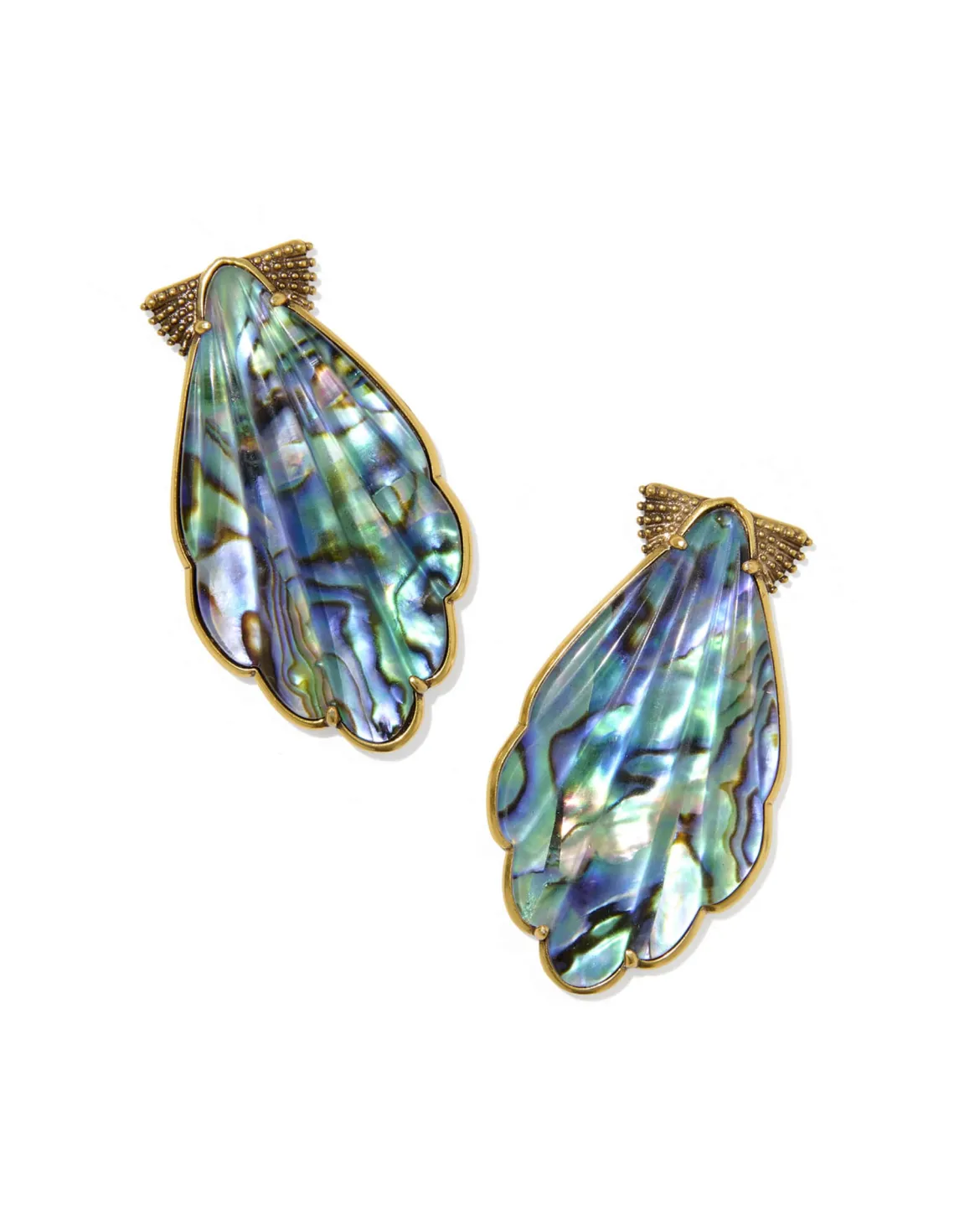 Alexa Vintage Gold Statement Earrings