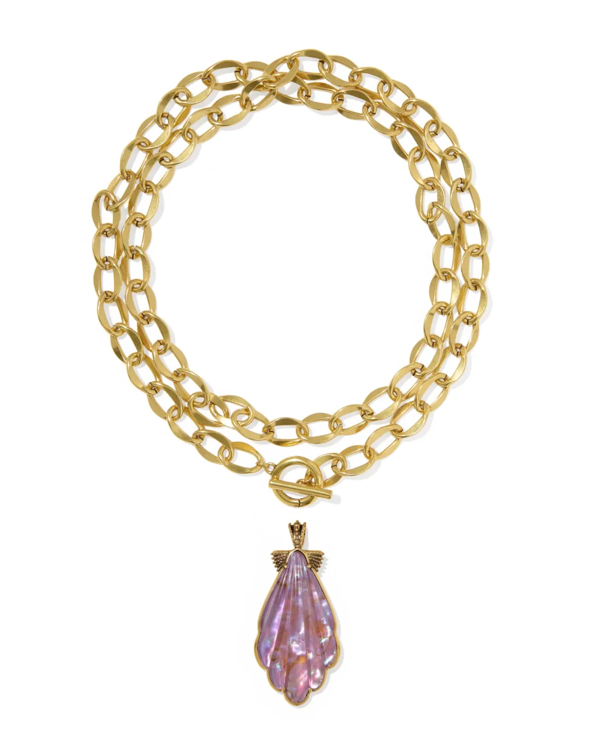 Alexa Vintage Gold Statement Necklace
