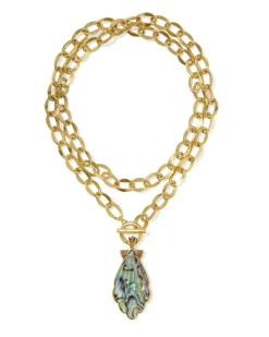 Alexa Vintage Gold Statement Necklace