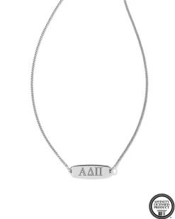 Alpha Delta Pi Pendant Necklace in Sterling Silver