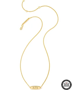 Alpha Gamma Delta Pendant Necklace in 18k Gold Vermeil