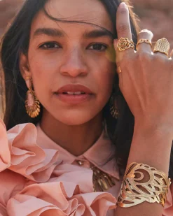 Ansel Rose Cocktail Ring in Vintage Gold