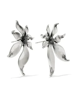 Anya Flower Vintage Silver Stud Earrings