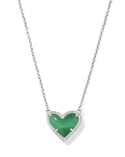 Ari Heart Silver Pendant Necklace
