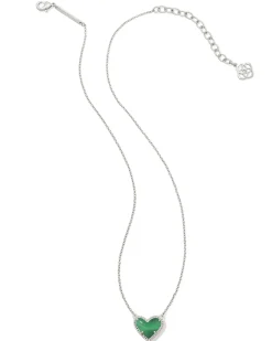 Ari Heart Silver Pendant Necklace
