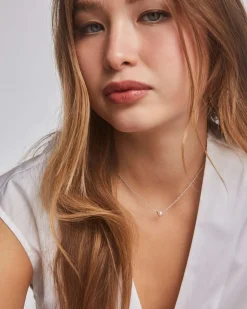Ashton Silver Pendant Necklace in Freshwater Cultured Pearl