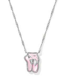 Ballet Silver Short Pendant Necklace