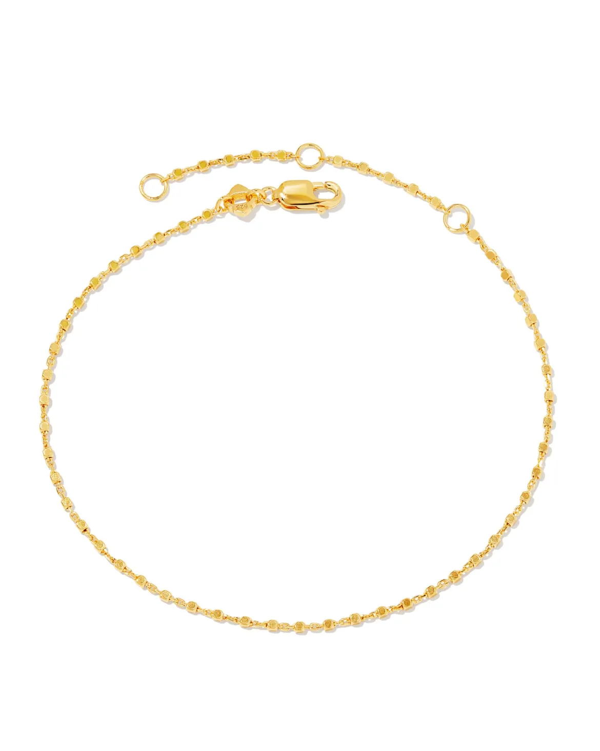 Beaded Satellite Chain Bracelet in 18k Gold Vermeil