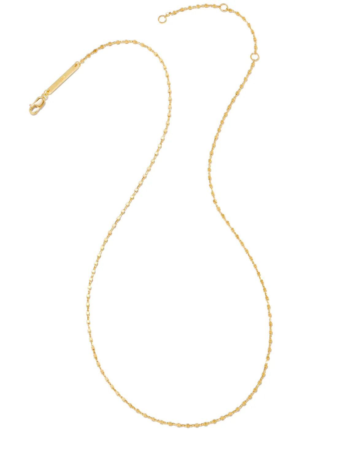 Beaded Satellite Chain Necklace in 18k Gold Vermeil