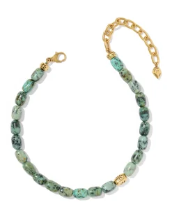 Beaded Vintage Gold Statement Collar Necklace