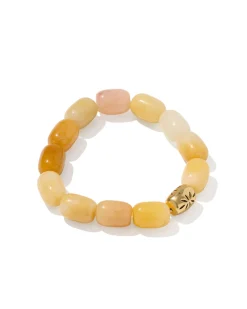 Beaded Vintage Gold Statement Stretch Bracelet