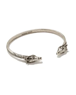 Beau Cuff Bracelet in Vintage Silver
