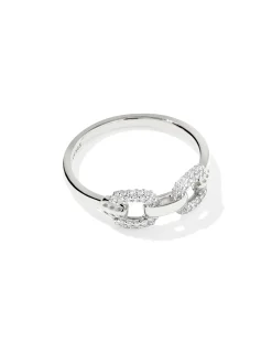 Beau 14k White Gold Band Ring