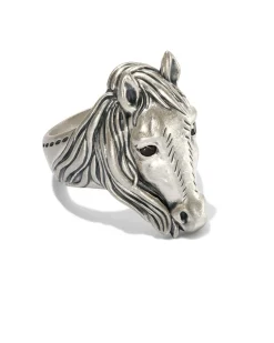 Beau Oxidized Sterling Silver Band Ring in Smoky Quartz
