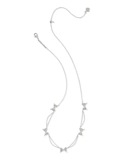 Bow Silver Strand Necklace
