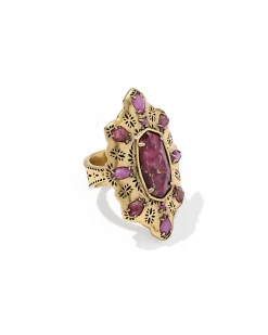 Bria Vintage Gold Cocktail Ring