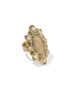 Bria Vintage Gold Cocktail Ring