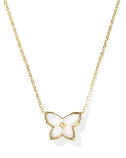 Brinley 18k Gold Vermeil Butterfly Stone Necklace