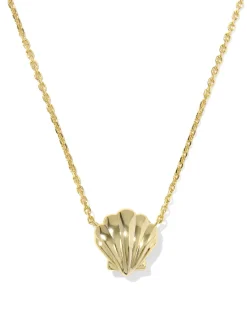 Brynne Shell Gold Short Pendant Necklace
