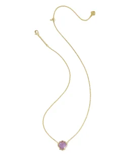 Brynne Shell Gold Short Pendant Necklace